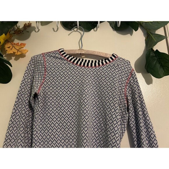 Sundance Thermal Tee T Shirt Size XS Embroidered Geometric Print Bohemian Casual - Picture 7 of 11